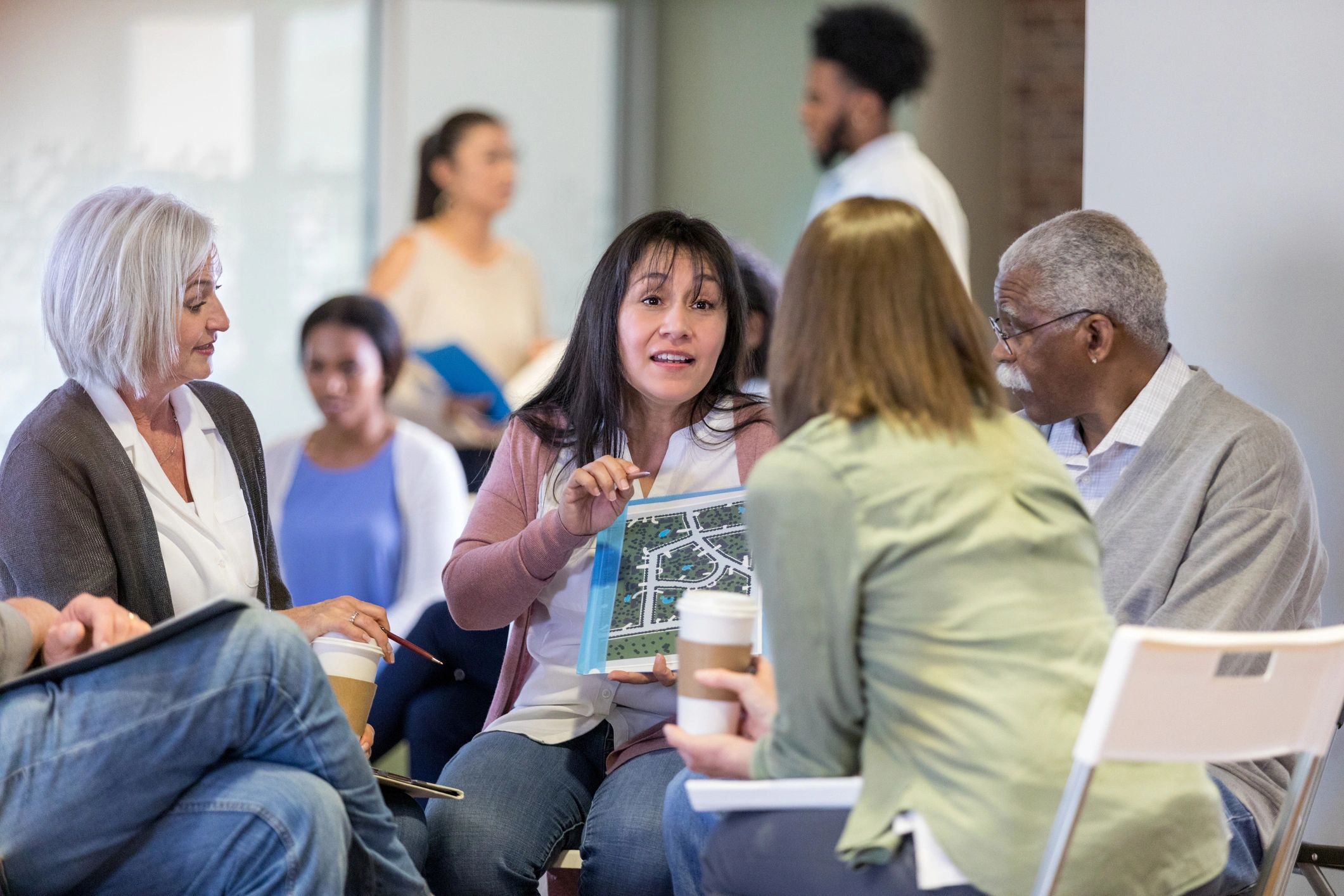 diverse community meeting