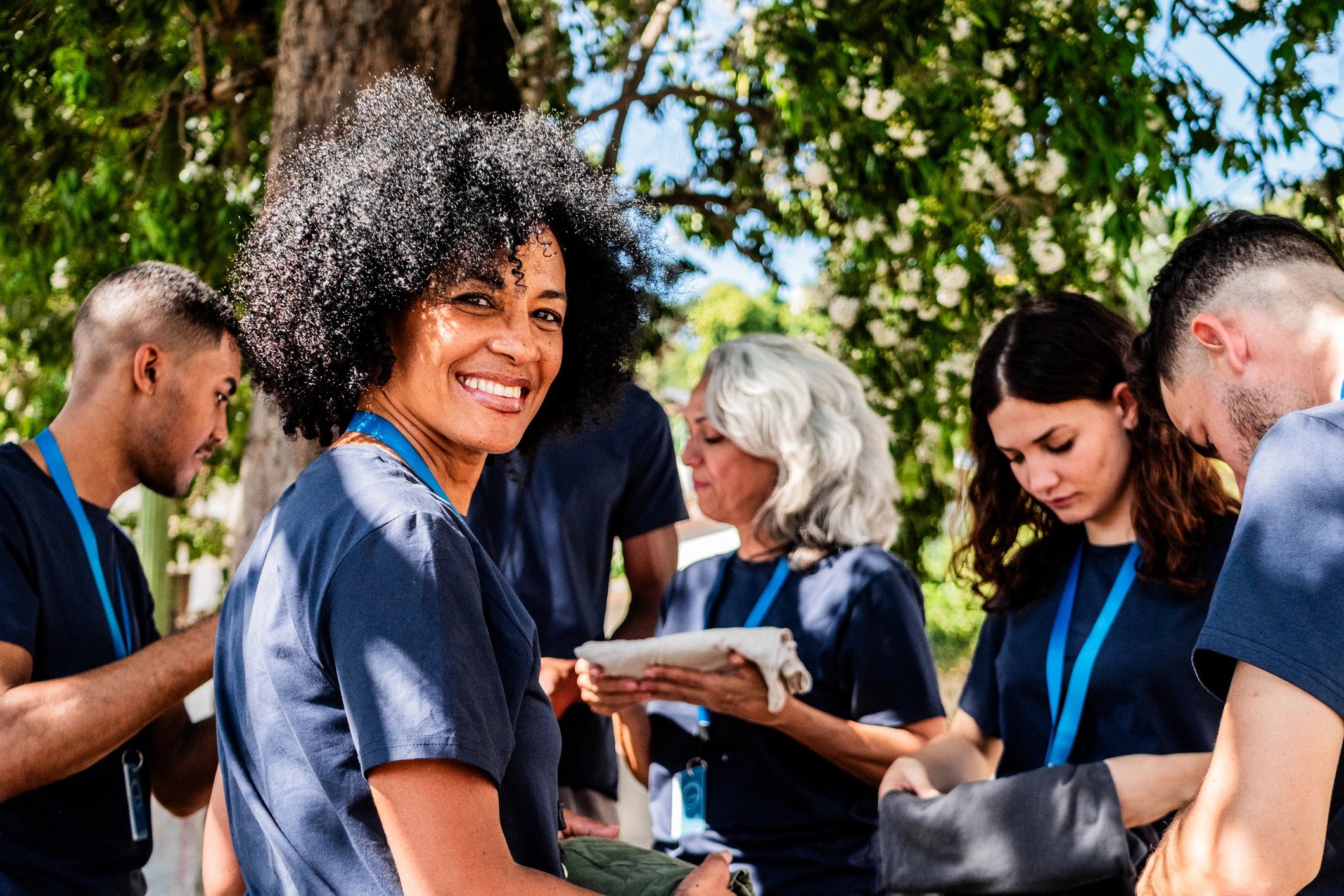 diverse nonprofit teamwork